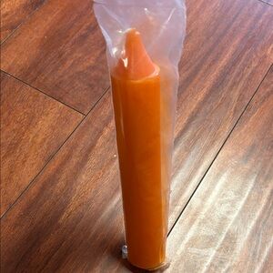 Orange , purple  , black and blue Candle 1.5 x 9 long burning jumbo candle